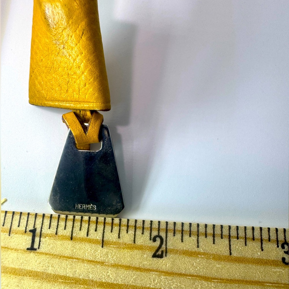 Hermès Micro Clochette Gold Silver Tag Vintage Rare Collectible Authentic 70s - Picture 6 of 11